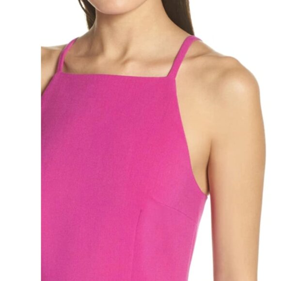 French Connection Whisper Light Sheath Minidress In Pink/Purple Passion Size 0 - Picture 4 of 10